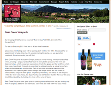 Tablet Screenshot of deercreekvineyards.com